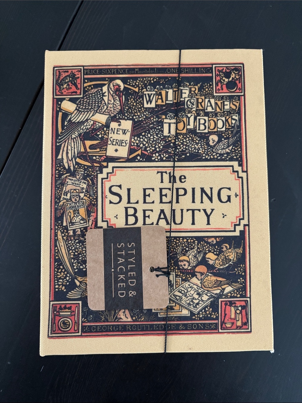 The Sleeping Beauty Decorative Coffee Table Book Box — Cream & Black